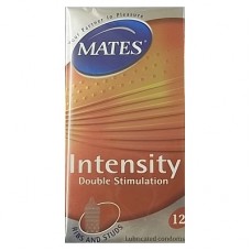 Mates Intensity Condoms (Ribbed & Dotted) - 12 pieces